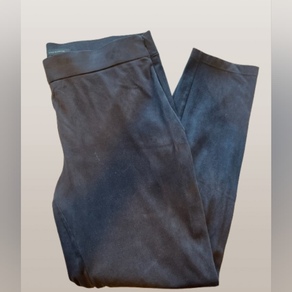 Black Suede Leggings - Ann Taylor